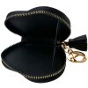 Juleeze JZWA0202Z Porte-monnaie en forme de cœur Porte-clés noir 10cm