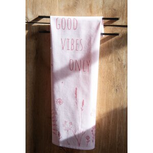 Clayre & Eef KT042.047 Linge de cuisine rose Good Vibes 47x70 cm