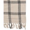 Clayre & Eef KT060.134 Plaid jeté beige noir 125x150cm