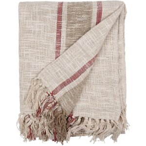 Clayre & Eef KT060.140 Plaid rayé beige marron...