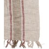 Clayre & Eef KT060.140 Plaid rayé beige marron 125x150cm