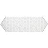 Clayre&Eef LGC65 Chemin de table motif animalier 50x160 blanc-gris