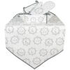 Clayre&Eef LGC65 Chemin de table motif animalier 50x160 blanc-gris