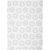 Clayre & Eef LGD42 Linge de cuisine motif fleurs 50x70 blanc gris