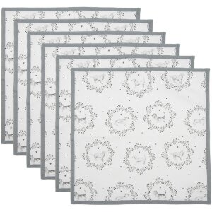 Clayre & Eef LGD43 Serviettes de table en tissu...