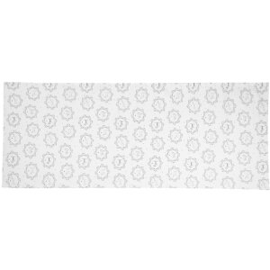 Clayre & Eef LGD64 Chemin de table Motif chien 50x140cm blanc gris