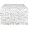 Clayre & Eef LGD64 Chemin de table Motif chien 50x140cm blanc gris