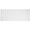 Clayre & Eef LGD64 Chemin de table Motif chien 50x140cm blanc gris