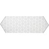 Clayre & Eef LGD65 Chemin de table Motif fermier blanc/gris 50x160cm