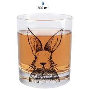 Clayre & Eef RAEGL0001 Verre Motif lapin Transparent...