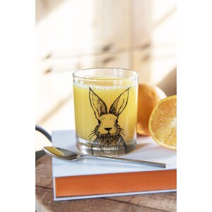 Clayre & Eef RAEGL0001 Verre Motif lapin Transparent 300ml Ø 8x9cm