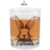 Clayre & Eef RAEGL0001 Verre Motif lapin Transparent 300ml Ø 8x9cm