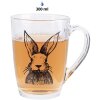 Clayre & Eef RAEGL0002 Verre à thé Lapin Transparent 300ml 11x8x11cm