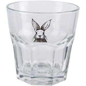 Clayre & Eef RAEGL0003 Verre Lapin 200ml Transparent...