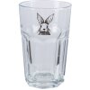 Clayre & Eef RAEGL0004 Verre à boire Lapin Transparent 300ml 7x12cm