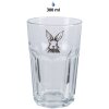 Clayre & Eef RAEGL0004 Verre à boire Lapin Transparent 300ml 7x12cm