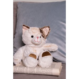 Clayre & Eef TW0588 Chat en peluche beige 17x13x30cm