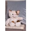 Clayre & Eef TW0588 Chat en peluche beige 17x13x30cm