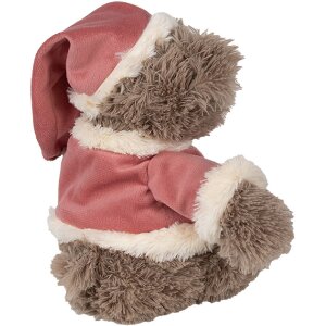 Clayre & Eef TW0589 Peluche Ours de Noël 30cm Marron Doudou