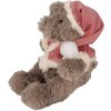 Clayre & Eef TW0589 Peluche Ours de Noël 30cm Marron Doudou