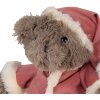 Clayre & Eef TW0589 Peluche Ours de Noël 30cm Marron Doudou