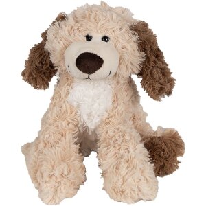 Clayre & Eef TW0590S Peluche chien Beige Marron 18cm