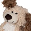 Clayre & Eef TW0590S Peluche chien Beige Marron 18cm