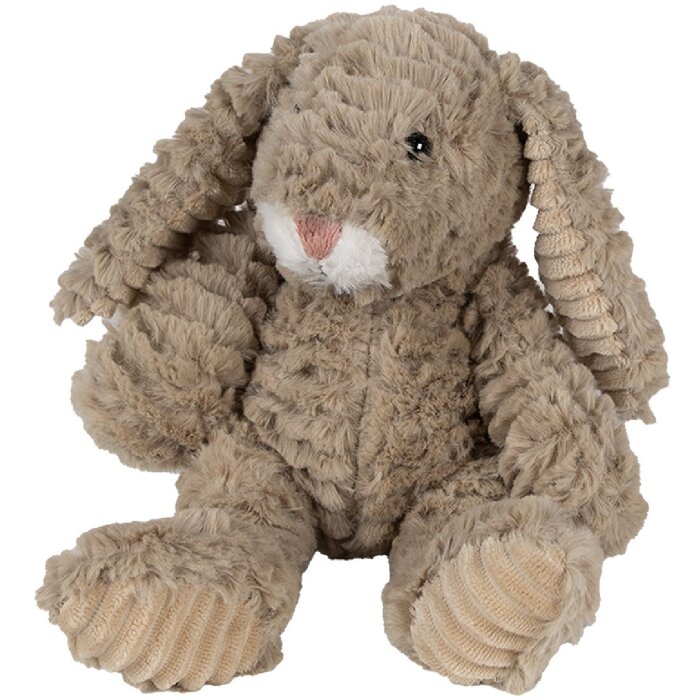 Clayre & Eef TW0591 Lapin en peluche 17x20x21cm Marron Peluche