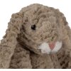 Clayre & Eef TW0591 Lapin en peluche 17x20x21cm Marron Peluche