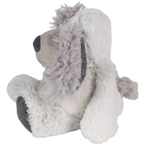 Clayre & Eef TW0592 Chien en peluche 18x22x32 cm Gris