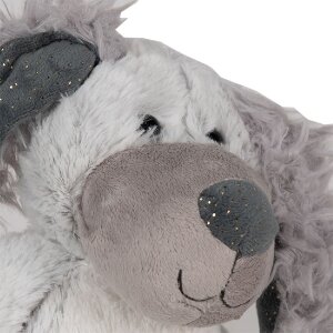 Clayre & Eef TW0592 Chien en peluche 18x22x32 cm Gris