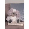 Clayre & Eef TW0592 Chien en peluche 18x22x32 cm Gris