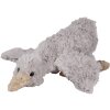 Clayre & Eef TW0594 Doudou canard 39x15x10cm peluche grise