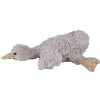 Clayre & Eef TW0594 Doudou canard 39x15x10cm peluche grise