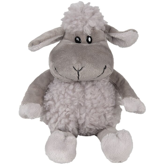 Clayre & Eef TW0595CH Doudou mouton peluche gris 10x15x19cm