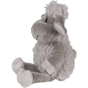 Clayre & Eef TW0595CH Doudou mouton peluche gris...