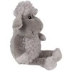 Clayre & Eef TW0595CH Doudou mouton peluche gris 10x15x19cm