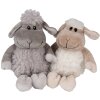 Clayre & Eef TW0595W Doudou mouton blanc 10x15x19cm