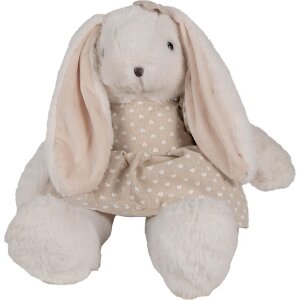 Clayre & Eef TW0596M Lapin en peluche Beige 20x22x26cm