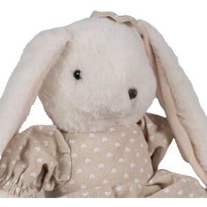 Clayre & Eef TW0596M Lapin en peluche Beige 20x22x26cm