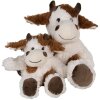 Clayre & Eef TW0597M Vache en peluche Peluche blanche marron 24cm