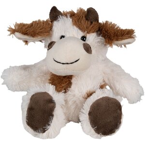 Clayre & Eef TW0597S Vache en peluche blanc/marron 18cm