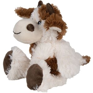 Clayre & Eef TW0597S Vache en peluche blanc/marron 18cm