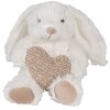 Clayre & Eef TW0600 Lapin en peluche Beige Cœur 11x14x14cm