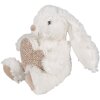 Clayre & Eef TW0600 Lapin en peluche Beige Cœur 11x14x14cm