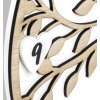 ZEP Vita Horloge murale design arbre en bois blanc naturel 30cm