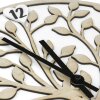 ZEP Vita Horloge murale design arbre en bois blanc naturel 30cm