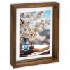 Cadre photo en bois ZEP Vittel brun 15x20 cm verre float