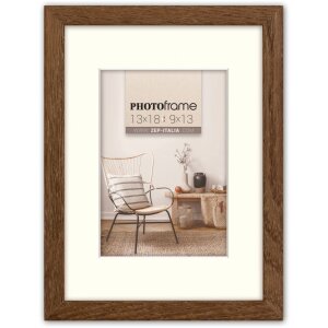 Cadre en bois ZEP Malmo marron 40x60 cm avec...