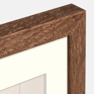 Cadre en bois ZEP Malmo marron 40x60 cm avec passe-partout 30x45 cm